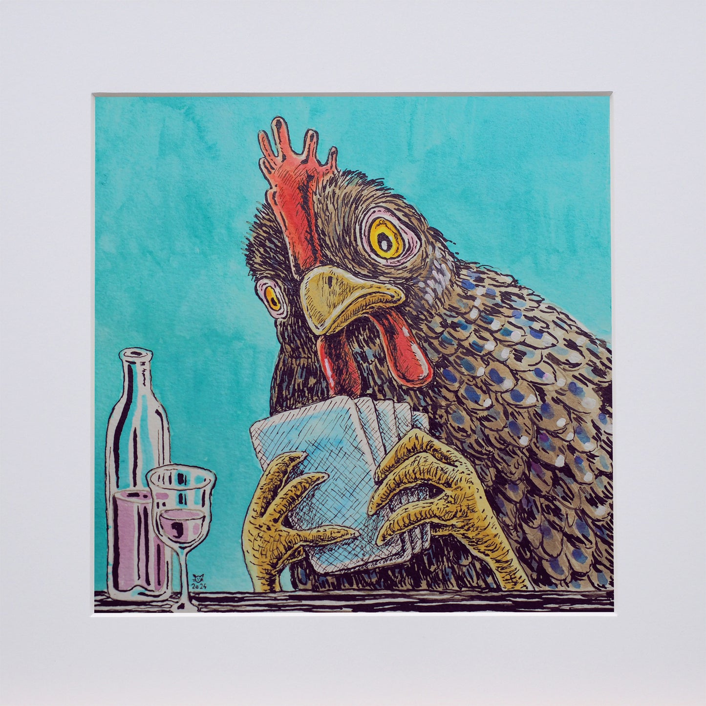 pokerndes Huhn