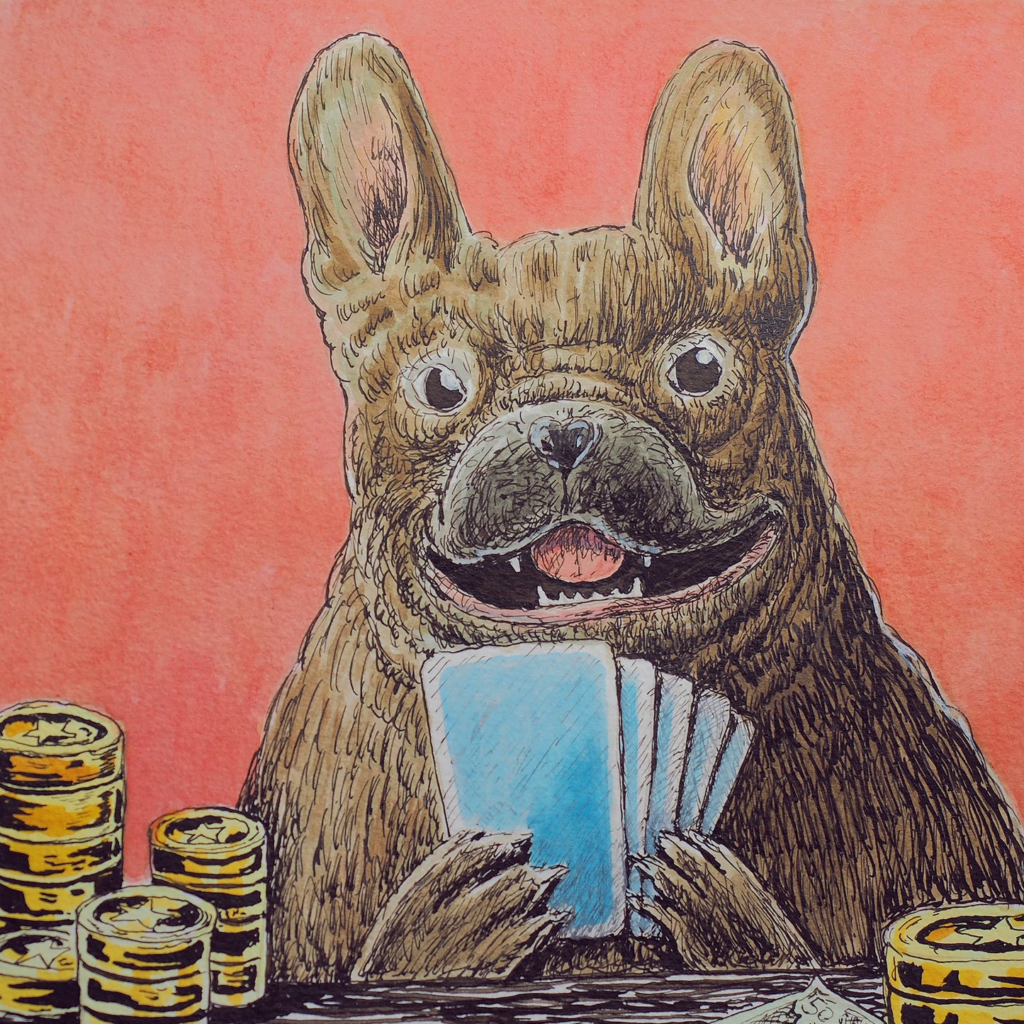 pokernder Mops