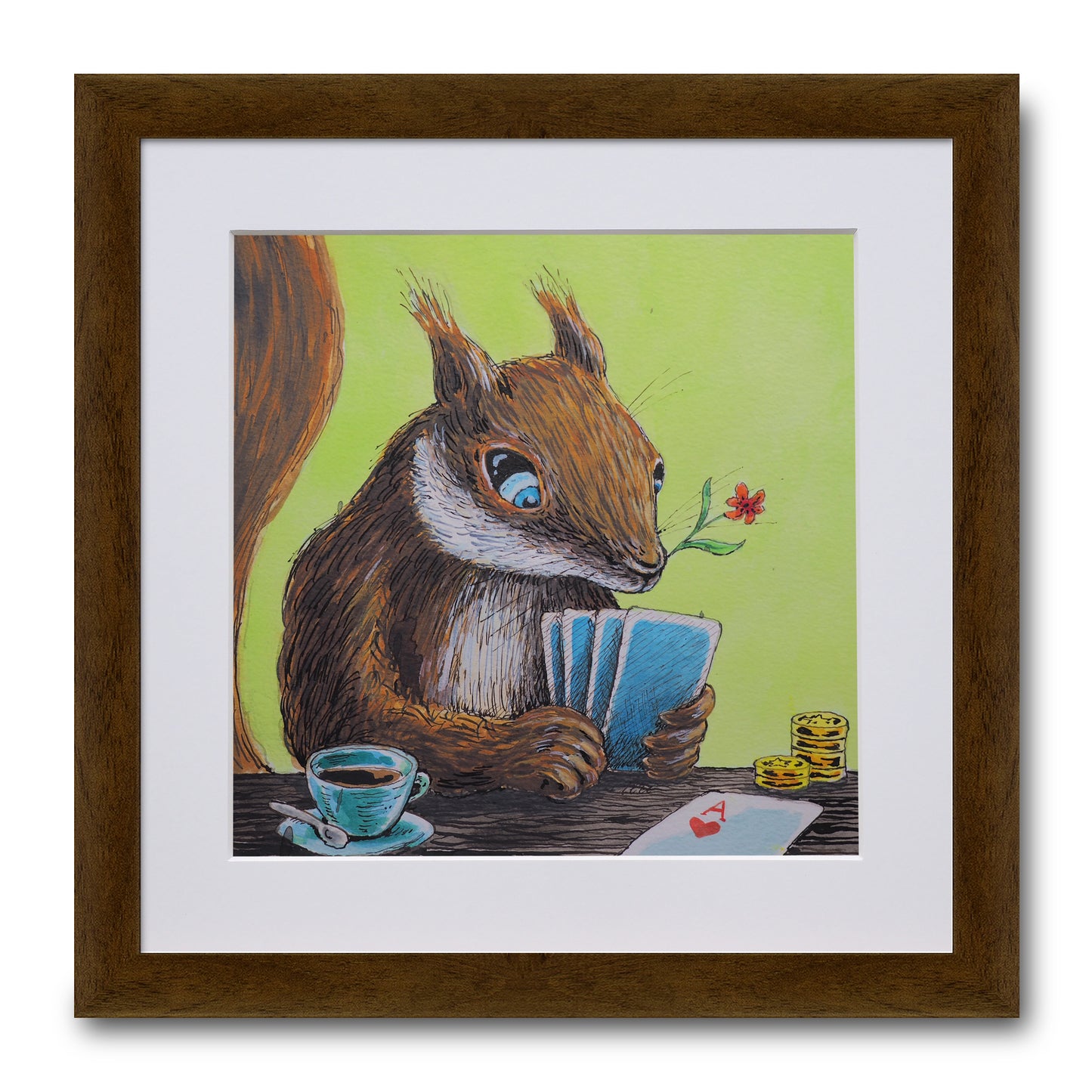 pokerndes Eichhörnchen