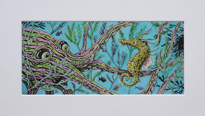 Oktopus und Seepferdchen