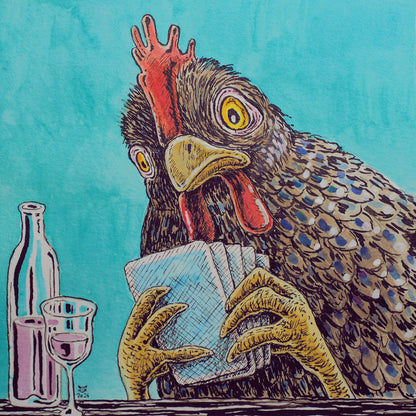 pokerndes Huhn