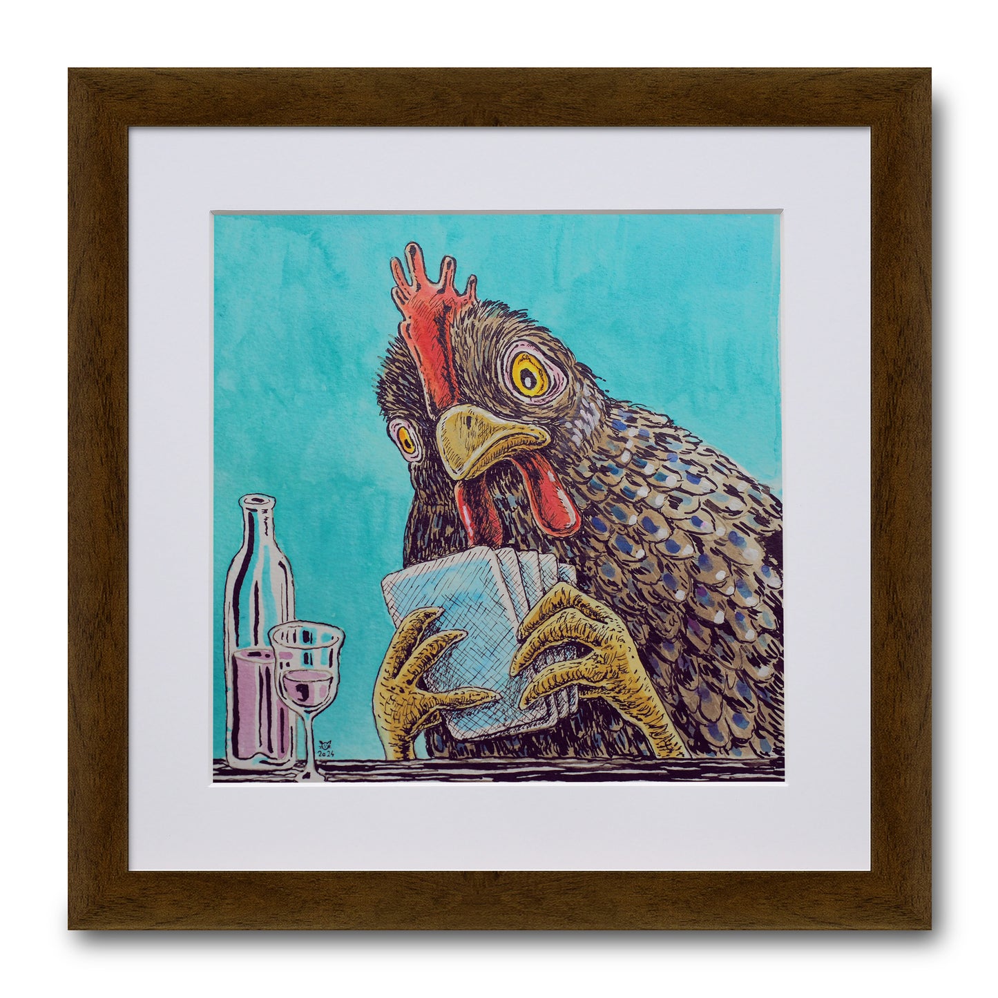 pokerndes Huhn